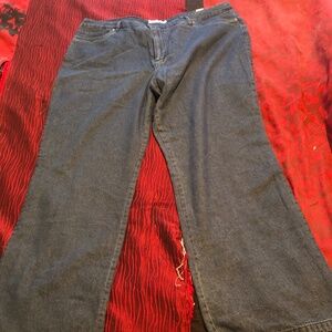 Jessica size 18 flannel lined jeans, wide leg, good for those extra cold days.